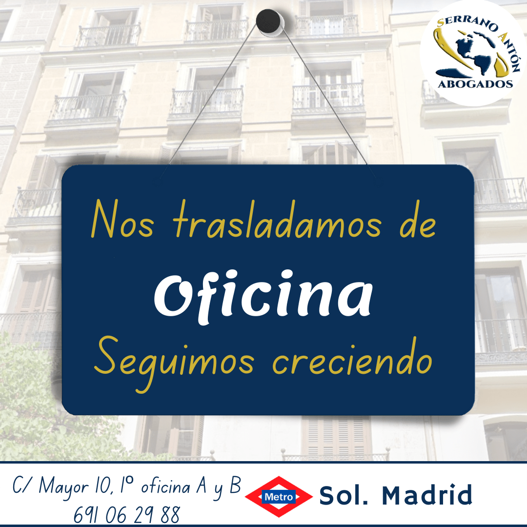 NOS TRASLADAMOS DE OFICINA. SEGUIMOS CRECIENDO